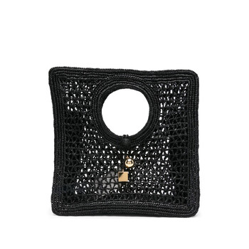 Le Petit Carre Spiaggia Rafia Handbag