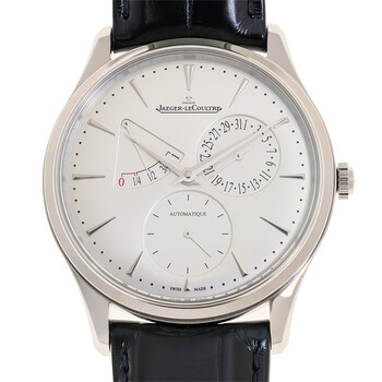Chopard L.U.C Quattro Silver Dial White Gold Black Leather Men's