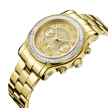 Laurel Gold-tone Multi-Function Diamond Dial Ladies Watch J6330A