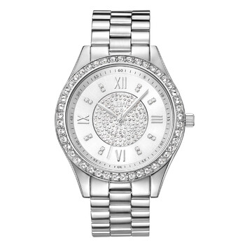 Mondrian Silver Diamond Dial Stainless Steel Ladies Watch J6303A