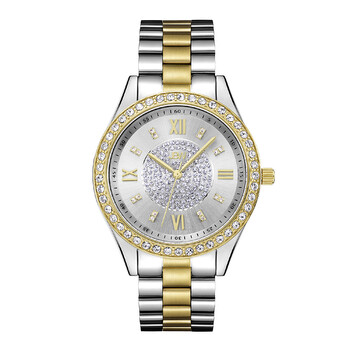 Mondrian Silver Diamond Dial Two-tone Ladies Watch J6303G