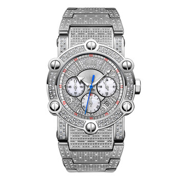 Phantom Chronograph Quartz Diamond Silver Dial Men's Watch JB-6215-200-B