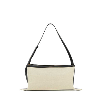 Two-tone Canvas And Leather Medium Empire Shoulder Bag J07WD0052P4918_280