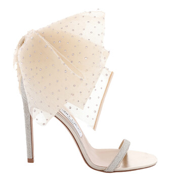 Jimmy Choo Aveline 100 High Heel Sandals, Brand Size 37 ( US Size 