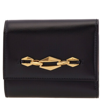 Chloé Tri-Fold Alphabet Compact Leather Wallet
