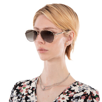 Brown Gradient Pilot Ladies Sunglasses JIMENA/S 006J/HA 60