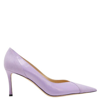 Jimmy Choo Love 65 Pointed Toe Leather Pumps, Brand Size 35 (US