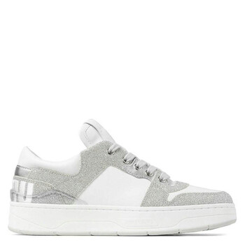 Jimmy Choo Florent/F Low-Top Glitter Sneakers, Brand Size 37