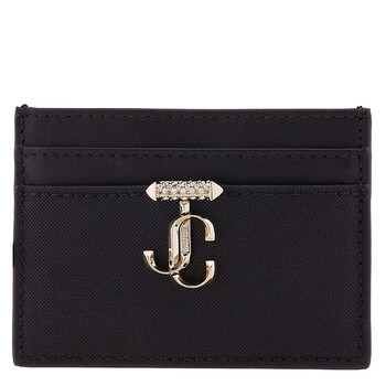Jimmy Choo Umika Leather Card Case J000163891-ICE BLUE/LIGHT