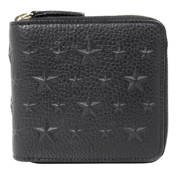 Jimmy Choo Lawrence Grainy Leather Wallet - Black 144