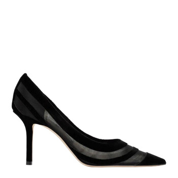 JIMMY★CHOO＜VIPセールスタート>欲しかったLOVE85JC/BLACK/白 Black Patent Leather Pumps with JC Emblem | LOVE 85 | 24:7