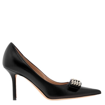 Jimmy Choo Black Elinor 45 Patent Pointed-Toe Pumps, Brand Size