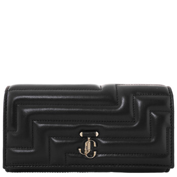 Jimmy Choo Carnaby/S Logo Jacquard Long Wallet 222CARNABY/S RAU