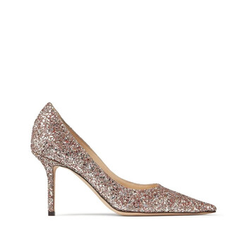 パンプス JIMMY CHOO LOVE85 GLITTER PUMPS/ ROSE MIX Jimmy Choo Love 85 Glitter Pumps, Brand Size 39 (US Size 9