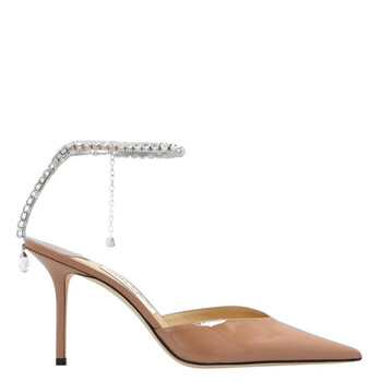 Jimmy Choo Genevi Suede Ballerina Flats, Brand Size 34 ( US Size 4