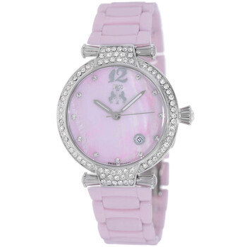 Bijoux Pink Mother of Pearl Dial Ladies Watch JV2213