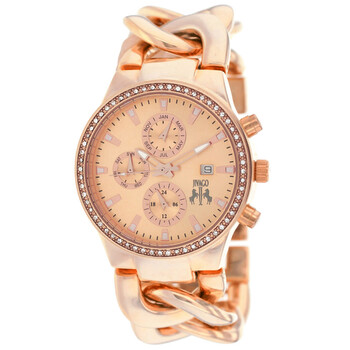 Lev Multi-Function Rose Dial Rose Gold-tone Ladies Watch JV1227