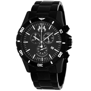 Ultimate Chronograph Quartz Black Dial Men's Watch JV6120
