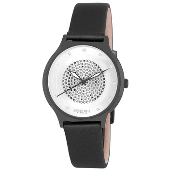 Orstead Round Silver-tone Steel Silver Sunray Dial Swarovski Crystal Ladies Watch JE1600-13-007