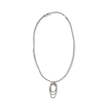 Classic Chain Link Drop Pendant Necklace - Nb9007755x18-20 NB9007755X18-20