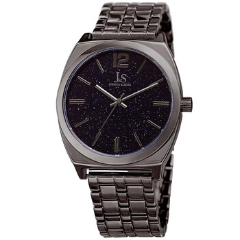 Joshua & Sons Blue Sandstone Dial Men's Grey Watch JX122GN