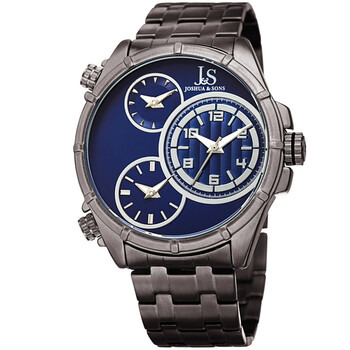 Quartz Blue Triple Time Zone Dial Men's Watch JX128GNBU Quartz Blue Triple Time Zone Dial Men's Watch JX128GNBU