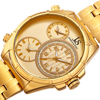 Quartz Gold (Triple Time) Dial Men's Watch JX128YG Quartz Gold (Triple Time) Dial Men's Watch JX128YG
