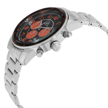Joshua & Sons Chronograph Black Dial Silver-tone Alloy Men's Watch JS67OR Joshua & Sons Chronograph Black Dial Silver-tone Alloy Men's Watch JS67OR