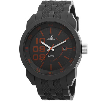 Joshua & Sons Grey Dial Grey Silicone Men's Watch JS63GY