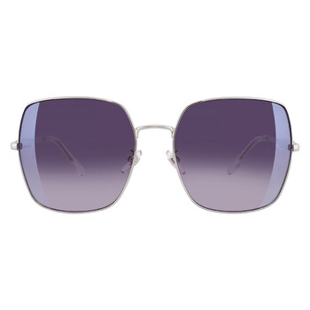 Smok Gradient Mirror Silver Square Ladies Sunglasses SJC031 589X 60