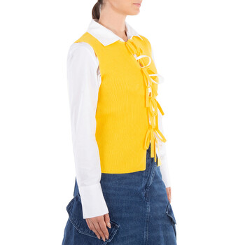 Bow Tie Tank Top KW1140-YN0327-BRIGHT YELLOW