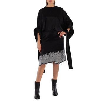トップス Y's WOOL CROW MOTIF PULLOVER YJ-K80-153 Y'S Ys Black Wool Crow Motif Long-Sleeved Pullover, Brand