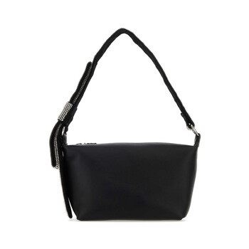 Black Nappa Leather Shoulder Bag HB350H2119 BLKWHT