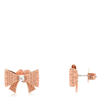 Kate Spade Clear/Rose Gold Wrapped In A Bow Studs KD977-960