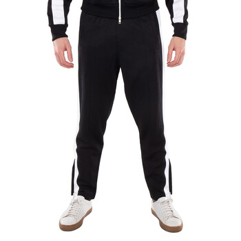 Moncler Men's Black Logo-Print Track Pants, Size X-Large