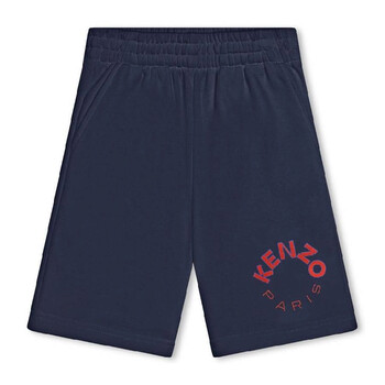 Kenzo Kids Bermuda Regular-Fit Logo Print Cotton Shorts, Size 4