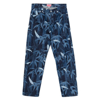 Chiku-Rin Camo Motif Botan Loose Denim Jeans