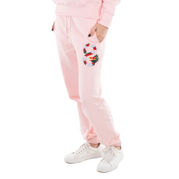 Drawstring Embroidered Jogging Pants
