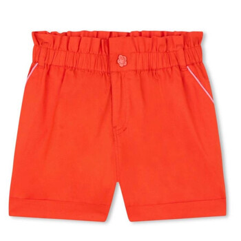 Girls Ruffled-Waist Cotton Shorts