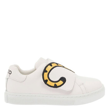 Kids Embroidered-Tiger Touch-Strap Sneakers