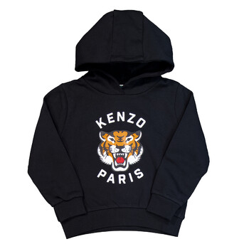 Kids Logo Tiger Cotton Hoodie K61124-095