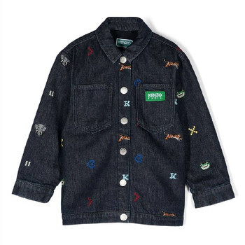 【KENZO】関税込◆デニム キモノ ジャケット Kenzo Embroidered Kimono Denim Jacket, Size Large