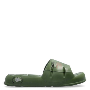 Kenzo Men's Black Icon Tiger Pool Slides, Brand Size 43 ( US Size