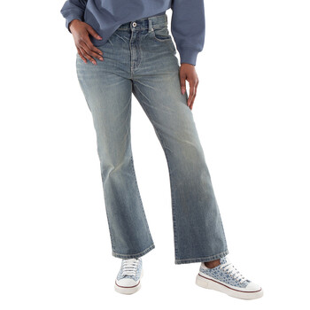 Logo-Patch High Waisted Jean