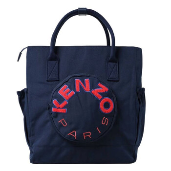 トートバッグ KENZO Woman Tote bags Blue FD55SA901F34 76 KENZO Kenzogram small tote bag | REVERSIBLE