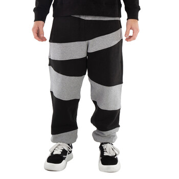 Kenzo Men's Black Dazzle Stripe Jogging Trousers, Size Medium