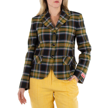 Kenzo Plaid Tailored Wide Leg Pants, Brand Size 34 (US Size