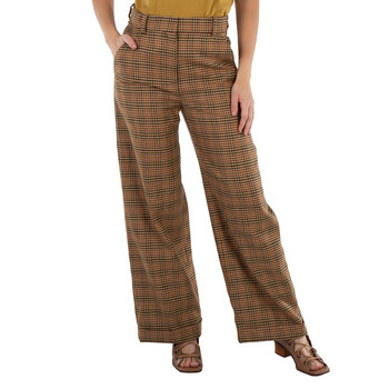 Plaid Tailored Wide Leg Pants FD62PA0719GH-14 Plaid Tailored Wide Leg Pants FD62PA0719GH-14