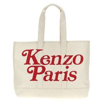 トートバッグ KENZO Woman Tote bags White FD55SA901F35 03 Kenzo Graphic Tote Bag in Ecru FD55SA901F35.03 3612230422643
