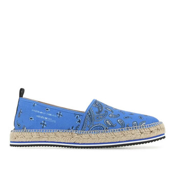 Kenzo Royal Blue Bandana Print Flat Espadrilles, Brand Size  display picture 2